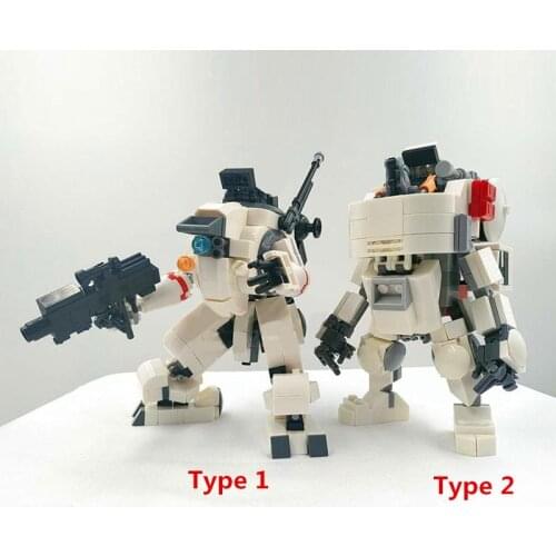 MOC Transporter Mecha Model Assembly Mecha Bricks Toy DIY Building Block Stem Toy 2Types