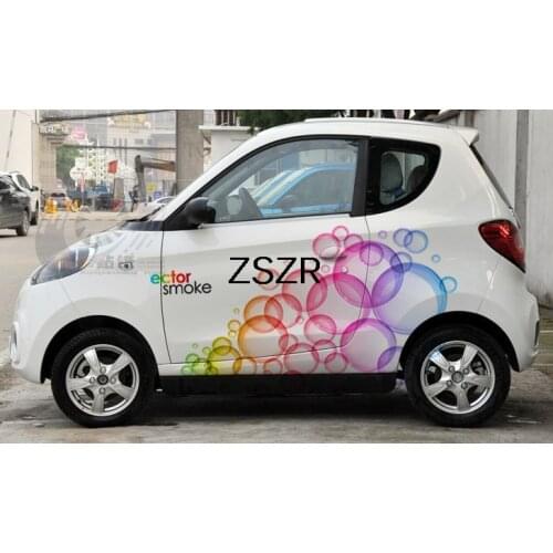 Fashion Colorful Papaw 2 sides of body Car Stickers For Smart Polo Mazda Yaris Camry Beetle Excel Accent Elantra Z2CA289