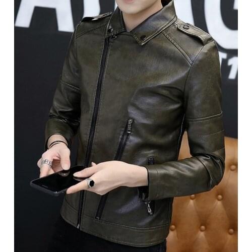 Men PU Leather Jacket Korean Slim Winter Warm Fleece Plus Size 4XL Male Faux Leather Coat High Quality Black Motorcycle Clothes