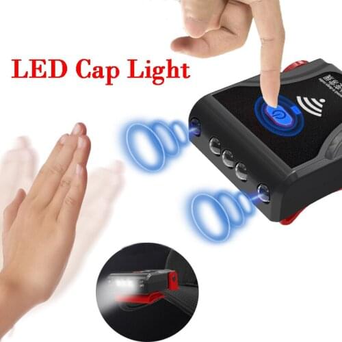 3 Led Cap Light Headligh 5 Modes Induction Headlamp Fishing Headlight USB Charging Flashlight Head Cap Hat Light Clip on light