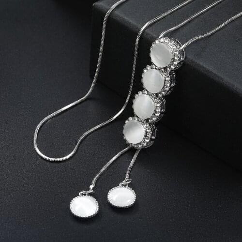 New Long Chain Necklaces for Women String Statement Necklace Pendant Choker Female Jewelry Kolye Accessories 2019