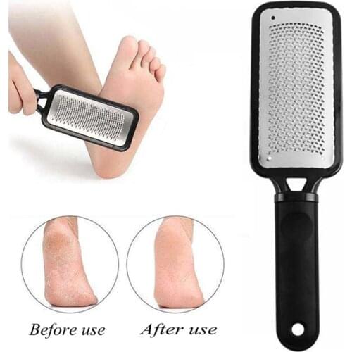 Pedicure Foot File Rasp Callus Stainless Steel Dead Skin Removal Foot Scraper Grinding Grater Scrubber Wet Dry Foot Care Tools