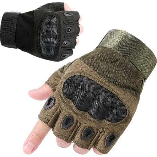 Carbon Fiber Fingerless Gloves Army Military Men Women Womens Gym Fitness Cycle Tactical Gloves Riding Half Finger Mens Gloves