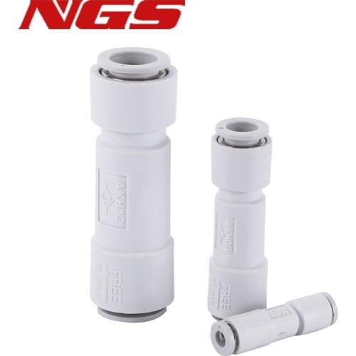 AKH AKH04-00 AKH06-00 AKH08-00 AKH10-00 AKH12-00 Pneumatic check valve 4MM 10MM 6MM 8MM Air Pipe One-way Valve