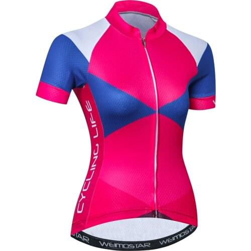 Pro Cycling Jersey Women Summer MTB Bike Jersey Tops Breathable 2021 Bicycle Shirt Quick Dry Cycling Clothing Road Cycle Wear