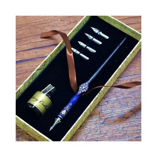 Free Shipping, Dip Pen English Curlycue Comic Gothic Retro Dip Pen,birthday Gift, Pen Gift
