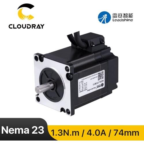 Leadshine Nema 23 Stepper Motor (57CME13) Closed Loop 1.3N.m 4A 74mm with Encoder for CNC Router Engraving milling machine