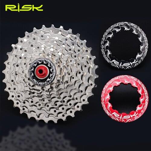 RISK Aluminum Bicycle Flywheel Locking Rings For 11T MTB Road Bike Flywheel Cover 11T Cassette Locking Ring Cycling Accessories