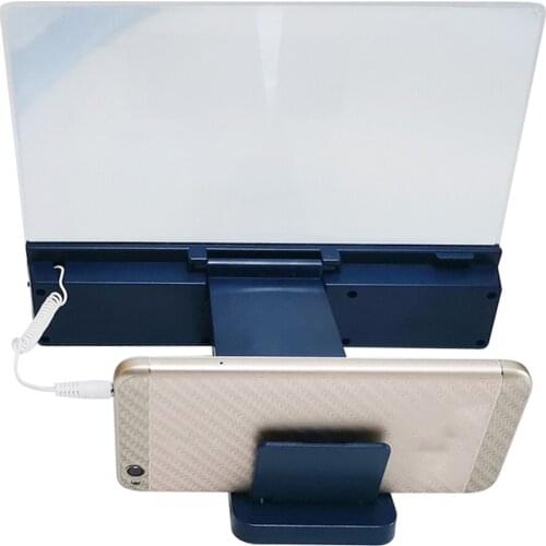 12 Inches Screen Magnifier 3D Mobile Phone Screen Video Amplifier With Two Charging Methods A Good Gift For Eyes Protecting