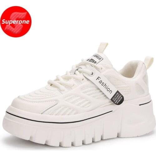 Superone New Design Women Sneakers Thick Bottom Platform Women Spring Shoes Fashion Cool Ladies Shoes Footwear Size 35-40