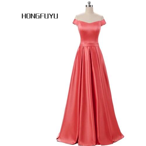New Arrival Long Elegant A Line Prom Dresses 2019 Back Of Lace-Up Evening Dress Sashes Vestido De Festa Real Photos