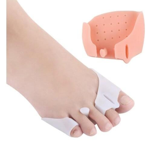 1 Pair Three-hole Clamping Front Pad Toe Valgus Correction Toe Separator Pre-care Palm Rest