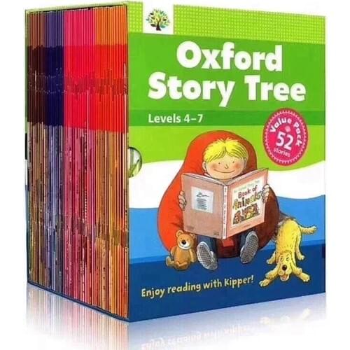 52 Books/Set Levels 4-7 Oxford Story Tree Reading Learning Child Phonics English Picture Book Baby Children Early Education