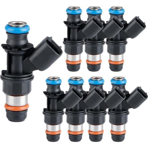 8pcs Fuel Injectors For 2007-2009 Chevy Silverado Suburban GMC Sierra 1500 3500