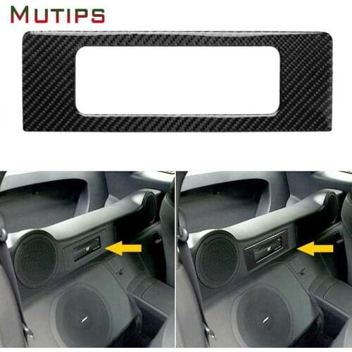 Car DVD Player Center Console Frame Sticker Carbon Fiber Accessories Interior Mouldings Auto For Nissan 350Z 2006 2007 2008 2009
