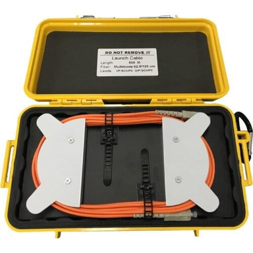 Free shipping 50/125 MM 500M OTDR Dead Zone Eliminator,Fiber Rings MM Multimode Fiber Optic OTDR Launch Cable Box