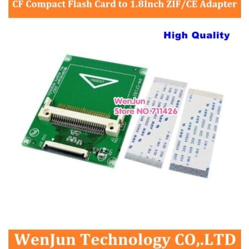 DHL Free Shipping CF o 1.8' ZIF/CE Adapter Compact Flash Card to CE ZIF to CF Adapter For iPod 5G 6G HDD with 2 cable 100pcs/lot