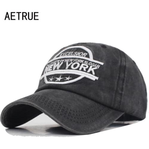 AETRUE 100% Cotton Women Baseball Cap Men Snapback Caps Hats For Men Bone Casquette Gorras Fashion Adjustable Letter Dad Hat Cap