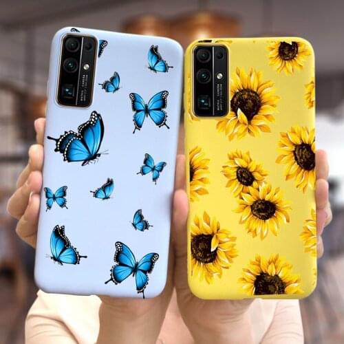 For Huawei Honor 20 30 Pro Case Honor 20s Stylish SunFlower Soft Slim Cute Painted Cover For Honor20 s Honor 30 Pro Phone Bumper