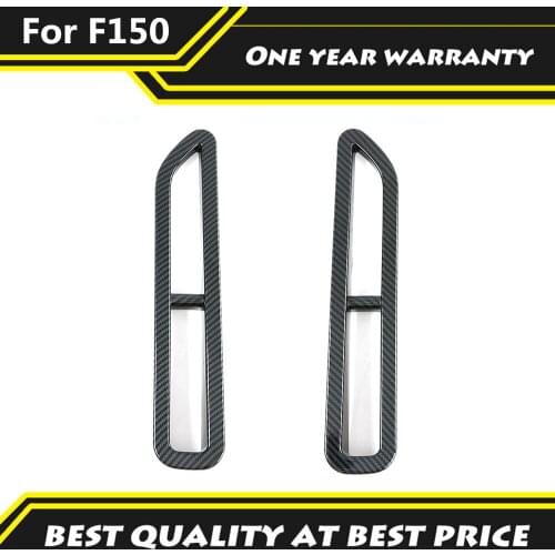 Carbon Fiber Color Rear Fog Lamp Fog Light Cover Decorative Trim Car Exterior Accessories Fit For Ford F150 2015-2020