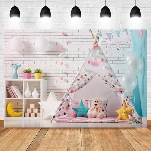 Child Room Background For Photography Tent Bear Study Room Interior Shoot Photozone Photo Backdrop Photocall Photo Studio Props
