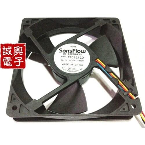 For delta 12025 12cm 12 fan efc1212d 0.75a fan violence