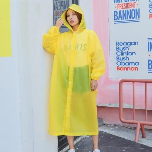 Rain Coat EVA Rain Poncho for Women and Men Emergency Rain Gear Jacket for Theme Park Hiking Camping дождивик женский