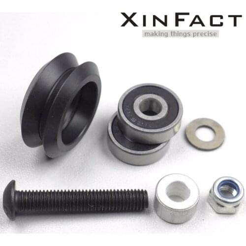 Dual Derlin V Wheel Kit for Openbuilds V-Slot rail,OX CNC,V Slot,Dual V wheel--Lot20