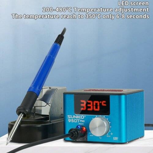 75W Electrostatic Protections Small Intelligent 200-480℃ Temperature Adjustment Soldering Station Electric Soldering Iron Set