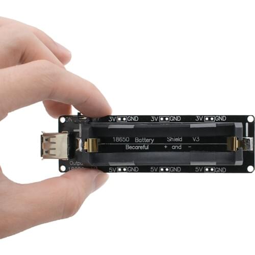 ESP32 ESP32S For Wemos For Raspberry Pi 18650 Battery Charge Shield Board V3 Micro USB Port Type-A USB 0.5A For Arduino Charge