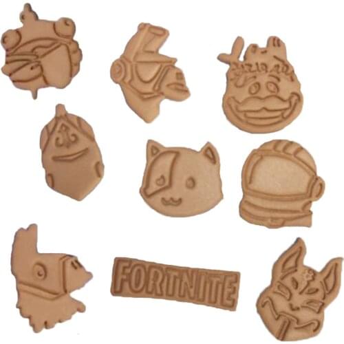 FORTNITE Cookie Mould 3d Cartoon Figure DIY Press Type Baking Mold Birthday Party Christmas Decoration Toy Gift Kitchen Supplies