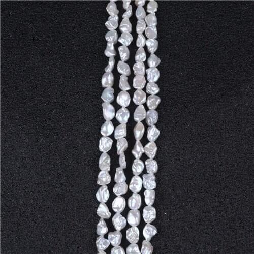 Hot sale 7-8mm keshi pearl strands for making jewelry