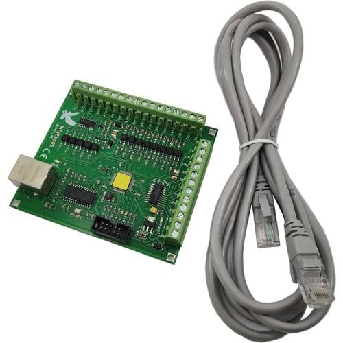 Mach3 4-axis 5-axis CNC motion control card Milling machine Engraving machine Controller Ethernet interface CNC