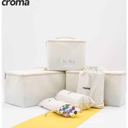 Croma katai X1,Dual Tip Alcohol Based Markers,12/24/36/48/60/72 colors set,Cotton Canvas Bag,216 comprehensive vibrant colors