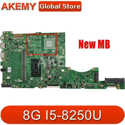 Akemy X411UA MB._8G/I5-8250U MainBoard For ASUS S4100V S4000V X411U X411UQ S4200V X411UA Laptop Motherboard 90NB0GF0-R00010
