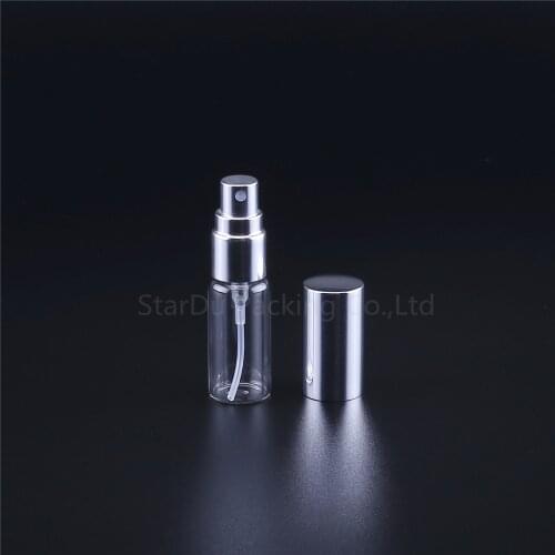 200pcs 5ml Refillable Mini Perfume Spray Bottle Aluminum Spray Atomizer Portable Travel Cosmetic Container Perfume Bottle