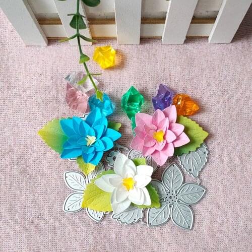 New flowers Metal Cutting Dies Decorative Scrapbooking Steel Craft Die Cut Embossing Paper Cards Stencils