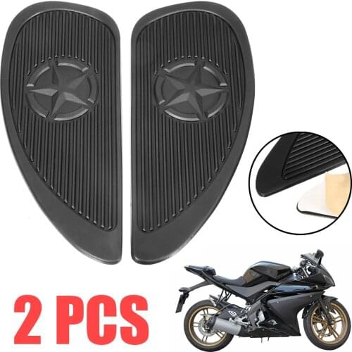 New Arrival 1pair Motorcycle Tank Traction Pad Side Gas Knee Grip Protector Anti Slip Sticker For Suzuki For Honda H-arley