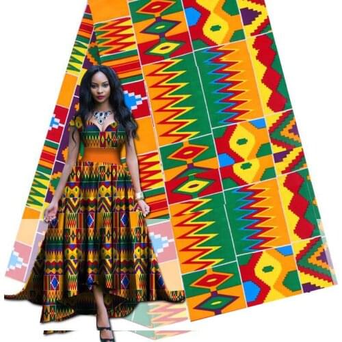 New Cotton Ankara African Prints Patchwork Imitation Wax Dress Sewing Tissu Craft DIY Textile Material For Wedding High Quality