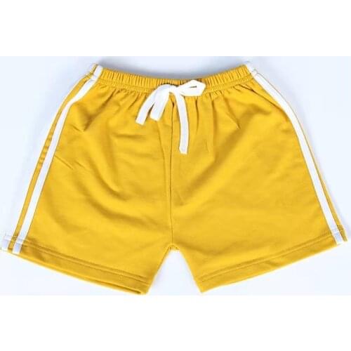 2-14Y Children Cotton Summer Shorts for Boys Girls Candy Color Striped Shorts Toddler Panties Kids Swim Short Sports Pants Baby
