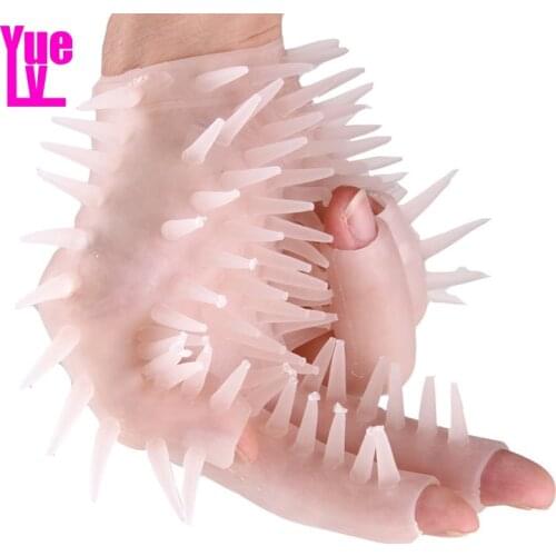 YUELV G-spot Massage Sauna Gloves Clit Vagina Squiret Stimulate Penis Masturbation Dildo Massager Adult Sex Toys For Women Men