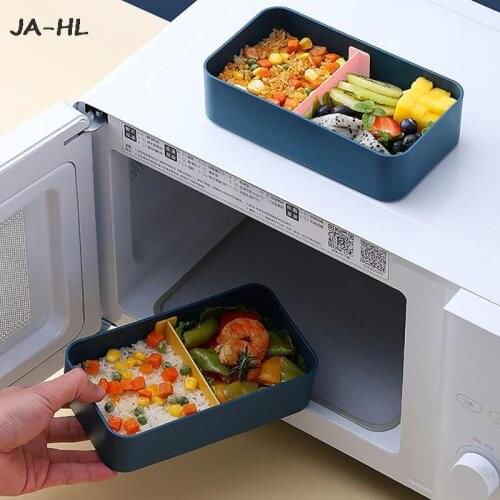 Microwave Plastic Portable Lunch Box For Kids School Bento Box With Movable Compartments Salad Fruit Food Container Box