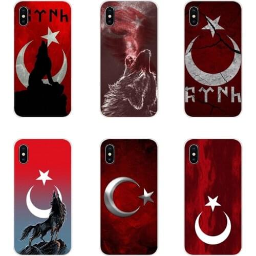 For Samsung Galaxy S2 S3 S4 S5 Mini S6 S7 Edge S8 S9 S10E Lite Plus Transparent Soft Cases Covers Republic of Turkey Flag Ankara