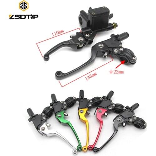 ZSDTRP Aluminum ASV Clutch & Brake Folding Lever Fit Most Motorcycle ATV Dirt Pit Bike Motocross WR KLX CRF YZF RMZ EXC CQR