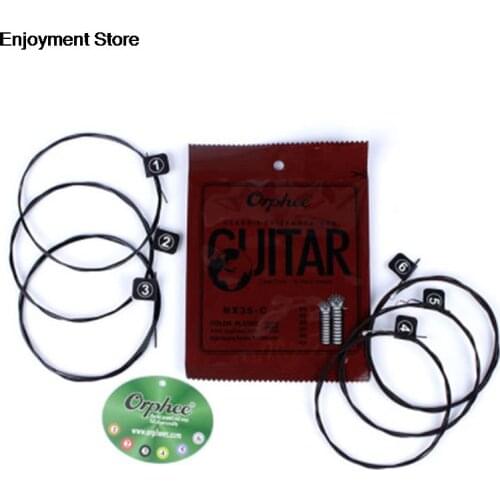 6pcs/lot Gold/Black/Silver Classic Guitar String NX35-C Color Plated Wire Color Nylon + 3 %Polyester HOT SALE