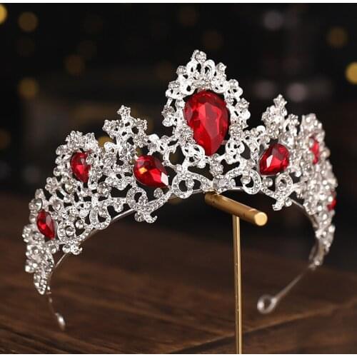 Wedding Tiara Crystal Headband Bridal Crown Wedding Floral Headbands Wedding Hair Accessories Set Hair Jewelry
