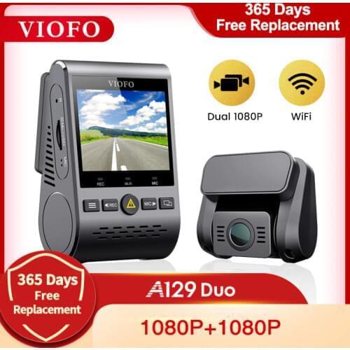 Car DVRS Dash Cam with Rear View Camera Car Video Recorder Full HD Night Vision 2 Camera Recorder with G-sensor A129DUO Dashcam