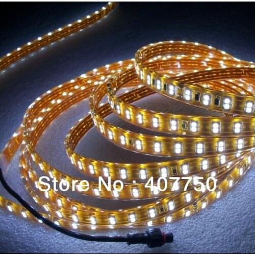 High voltage SMD 3528 140led per metre 7W waterproof ip65 led strip 5meter/Lot used for decoration lighting
