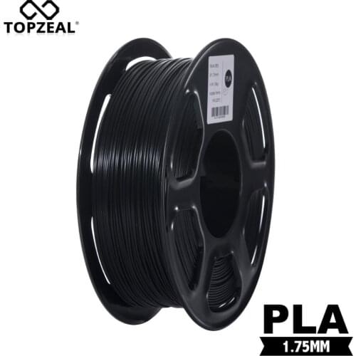 Top Quality Black PLA Filament 3D Printing Material 1.75mm 1KG Spool PLA Plastic for 3D Printer Dimensional Accuracy +/- 0.02mm