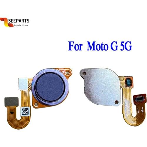 Touch ID For Motorola Moto G 5G Home Menu Button Flex Cable Ribbon Replacement Parts For Moto G 5G Fingerprint Sensor
